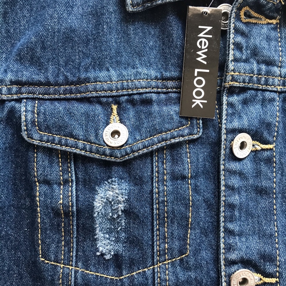 New Look Women’s Navy Blue Denim Jacket - Picture 5 of 8